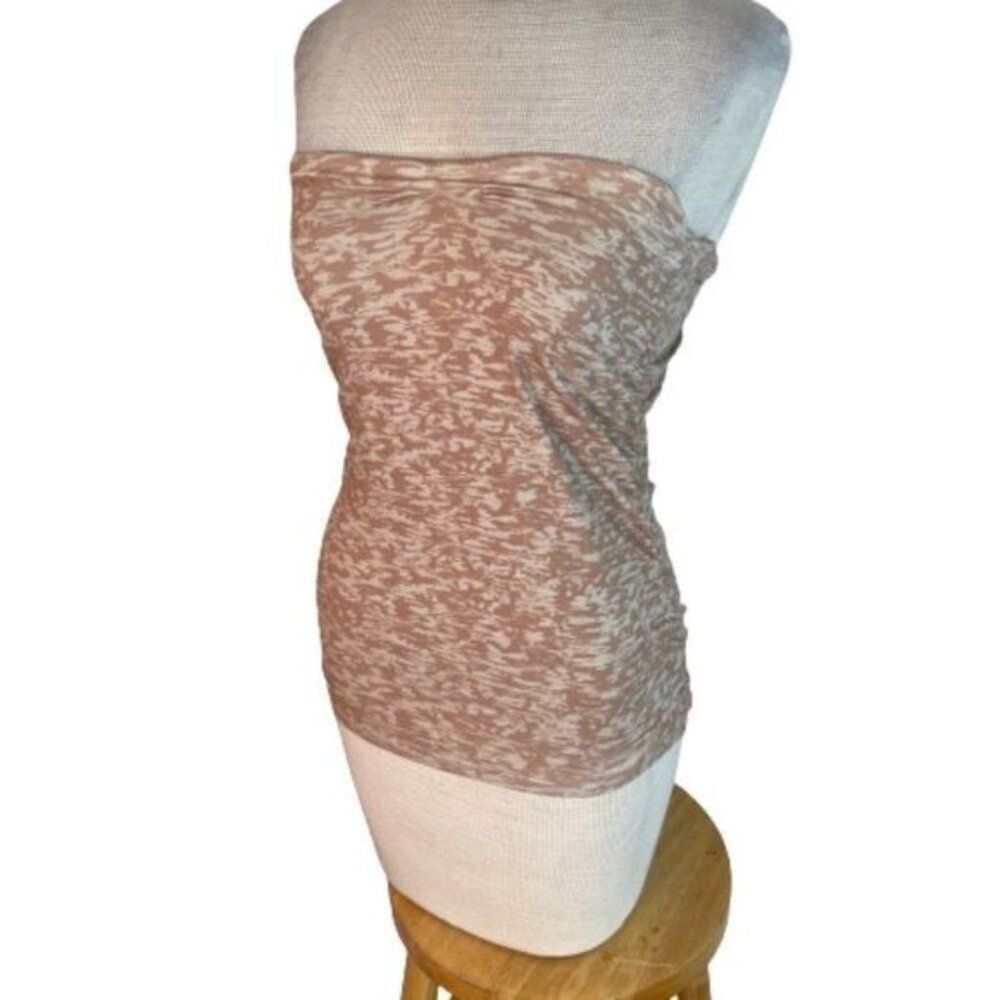 Insight Strapless Stretch Knit Top Tan Size XS
